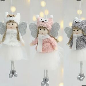 3 Christmas Angels Ornaments